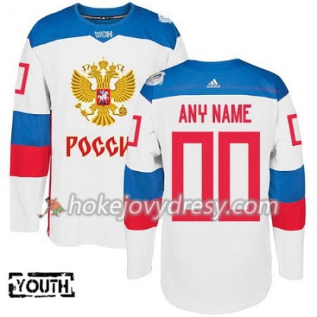 Dětské Hokejový Dres Rusko Personalizované 8 Světový pohár v ledním hokeji 2016 Bílá Premier